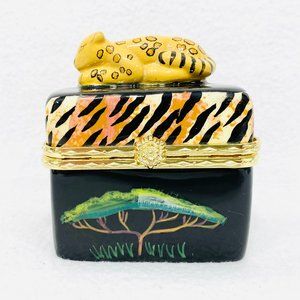 Safari Wild Cat Trinket Box by Eileen Tramonte